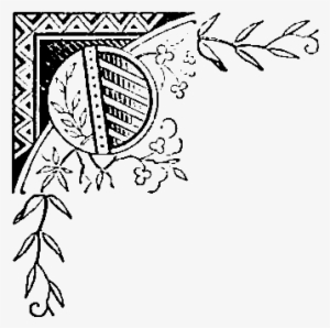 Vintage Clip Art Design Png Stamp Design - Vintage Corner Png #638032