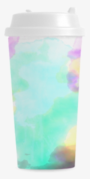 Watercolor Abstraction 06 Double Wall Plastic Mug - Still Life Photography #639040