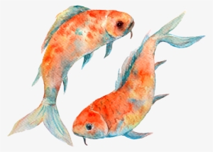 New Moon In Pisces - Watercolor Pisces #639266