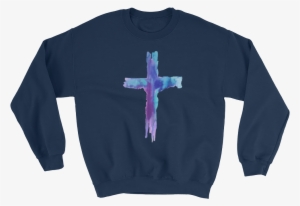 Watercolor Cross Sweatshirt #639780
