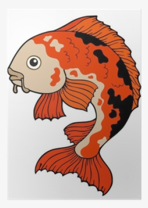 Koi Fish Cartoon Drawing #639830