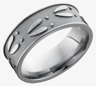 For Live Assistance Call - Lashbrook Titanium Wedding Ring With Deer Tracks #6302459
