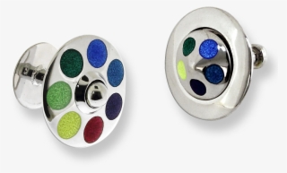 Nicole Barr Designs Sterling Silver Spinning Top Elbow - Earrings #6309694