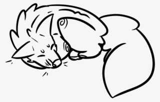 Sleeping Dog Lineart [free For Use] By Apocalyptic - Dog #6313449