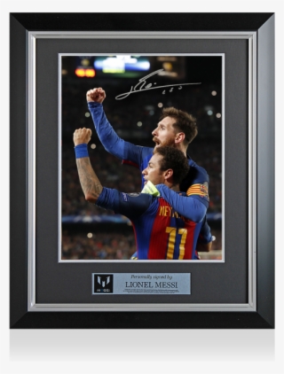 Lionel Messi Official Signed And Framed Barcelona Photo #6316026