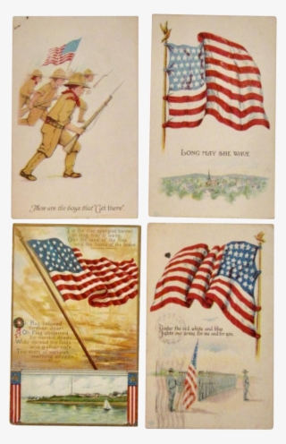 Vintage Postcards At Www - Star Spangled Banner Lyrics #6316521