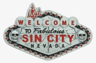 Welcome To Sin City Belt Buckle - Welcome To Sin City #6316694
