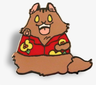 Breaking Cat News Enamel Pin - Cartoon #6317237