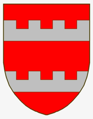 De Gueules À Deux Fasces Crénelées D'argent - Emblem #6318286