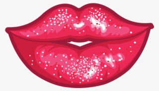 Sticker Auto Levres Sexy Ambiance Sticker Des11 - Red Lips #6318442
