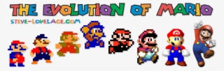 Taken From The Famous Image 'evolution Of Man' Is A - Evolution Of Mario Graphics #6319549