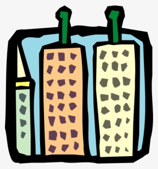 Skyscrapers And Their Roofs Svg Clip Arts 558 X 595 #6321713