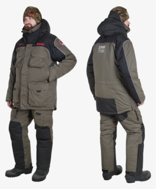 Зимний Костюм Iceman Хаки/черный L - Black #6324069