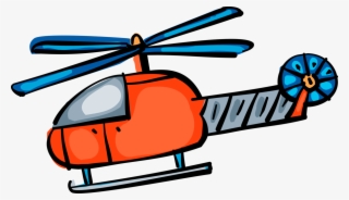 Vector Illustration Of Helicopter Rotorcraft Applies #6324653