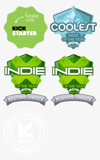 Coolest Indie Game Of The Year Award 2015 - Kickstarter, Inc. #6325505