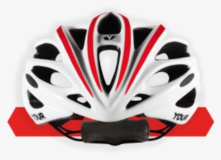 Your Helmets Team White 01 Front Tomato Red - Bicycle Helmet #6326116