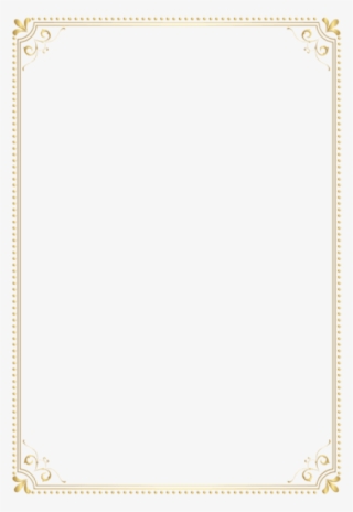 Download Gold Border Frame Clipart Png Photo - Gold Border For Word #6326673