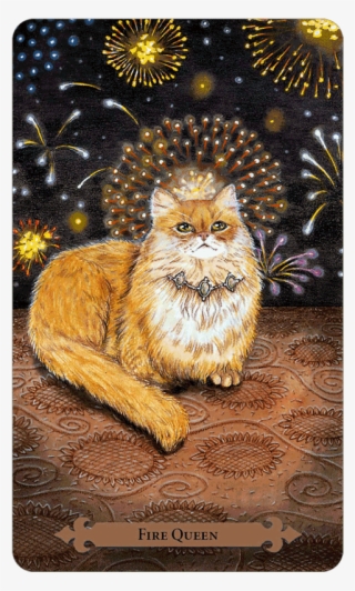 Main Menu Sky Kitten Fire Queen - Mystical Cats Tarot #6326881