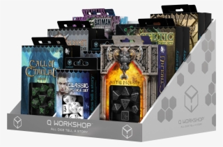 Q-workshop Dice Display Winter 2017 - Metall Dwarven 7 Dice Set Board Game #6327878