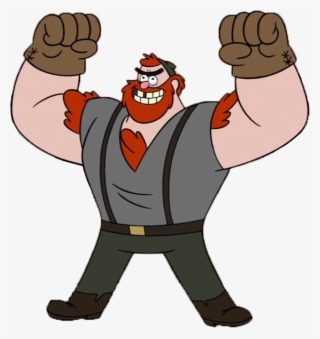 Manly Dan Appearance - Leñador De Gravity Falls #6328433