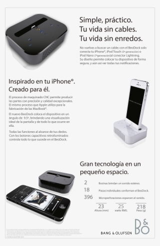 Minimalist Speaker And Charging Station - Bang & Olufsen #6329911