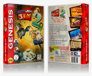 Genesis Earthworm Jim2 Sega Megadrive Replacement Game - Earthworm Jim 2 Sega Genesis Gen #6333642