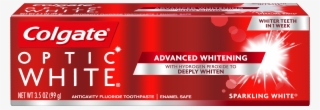 Colgate Optic White Whitening Toothpaste, Sparkling - Colgate Optic White Toothpaste #6334072