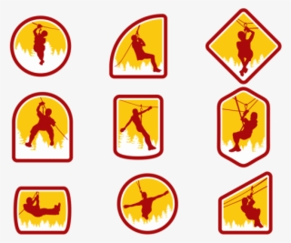 Zipline Vector Illustration - Vector Graphics #6334408