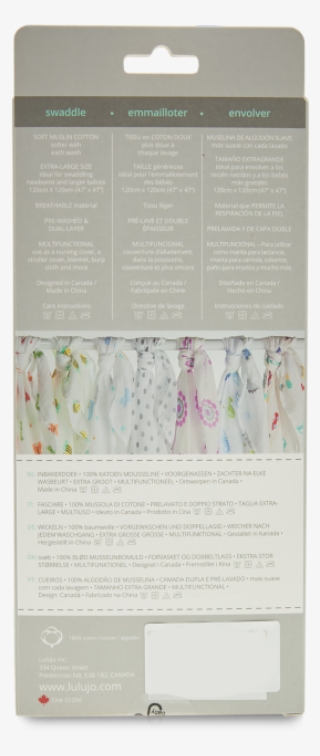 White Putty Feathers Muslin Swaddle - Lulujo Modern Me Grey Stars 2 Pack Muslin Swaddle Blankets #6337655