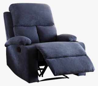 Image For Rocking Fabric Recliner - Acme Furniture Rosia Recliner | Blue Linen #6338494