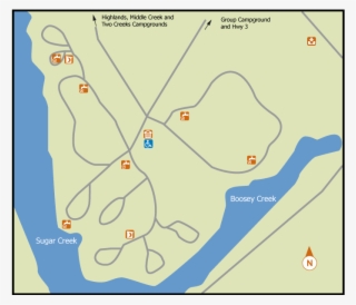 Location Map - Two Creeks Campground Wheatley #6338587