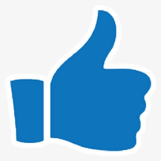 Pouce Bleu Youtube Png - Blue Thumbs Up Transparent #6341519