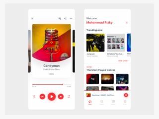 Music Player App Exploration Audio Simple Clear Clean - Zedd & Aloe Blacc, Aloe Blacc / Candyman #6343484