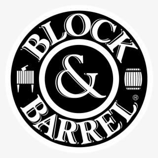 Block & Barrel Logo Black And White #6344304