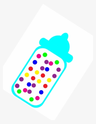 Guess The Candy Game - Baby Bottle With Candy Clipart #6345471