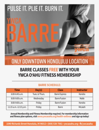 Barre Flyer Update #6347665