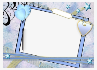 Marco De Corazones Y Estrellas Azules - Marcos De Foto Azules #6348844