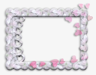 Marco Rectangular Con Bordes De Flores - Picture Frame #6348948