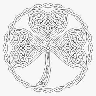 Celtic Designs, Flower Images, Doodles Zentangles, - Mandalas Para Colorear De Trebol #6348998