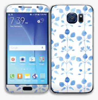 Flores Azules - New Samsung Galaxy S6 Sm-g920t 64gb #6349074