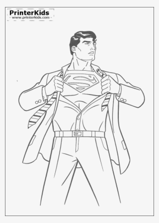 Clip Free Clark Kent Coloring Pages Print - Superman #6350328