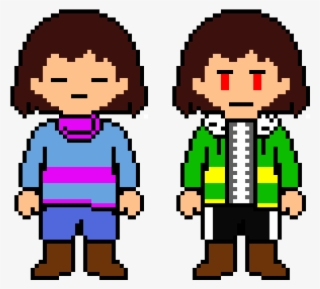 Frisk Sprite - Storyshift Chara Pixel Art #6351488