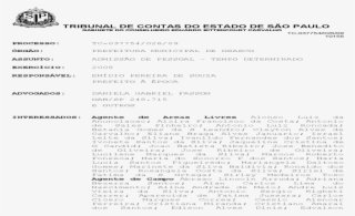 Tribunal De Contas Do Estado De So Paulo Nbsp - Document #6352998