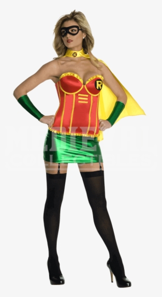 Adult Dc Comics Robin Corset Costume - Robin Costume For Women #6353763