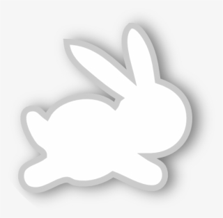 Free White Scrap Bunny Png - Emblem #6354242