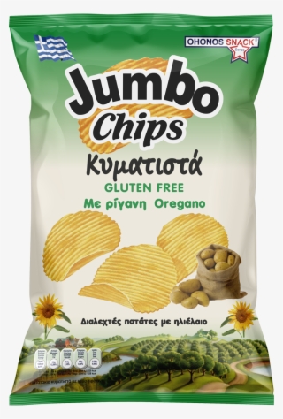 "ohonos Snack" Jumbo Wavy Chips With Oregano 130g #6355304