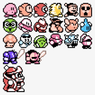 Kirby Updated Sprites - Sprite Kirby Pixel Art - Free Transparent PNG ...