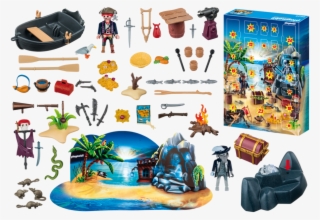 Playmobil Advent Calendar "secret Pirates Treasure - Playmobil 6625 Advent Calendar Pirate Treasure Island #6355397