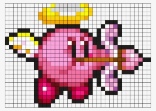 Cupid Kirby Perler Bead Pattern / Bead Sprite - Kirby Hama Bead Patterns #6355642