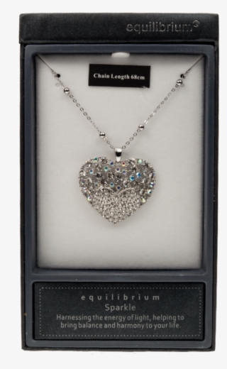 Rainbow Crystal Heart Necklace - Necklace #6358145